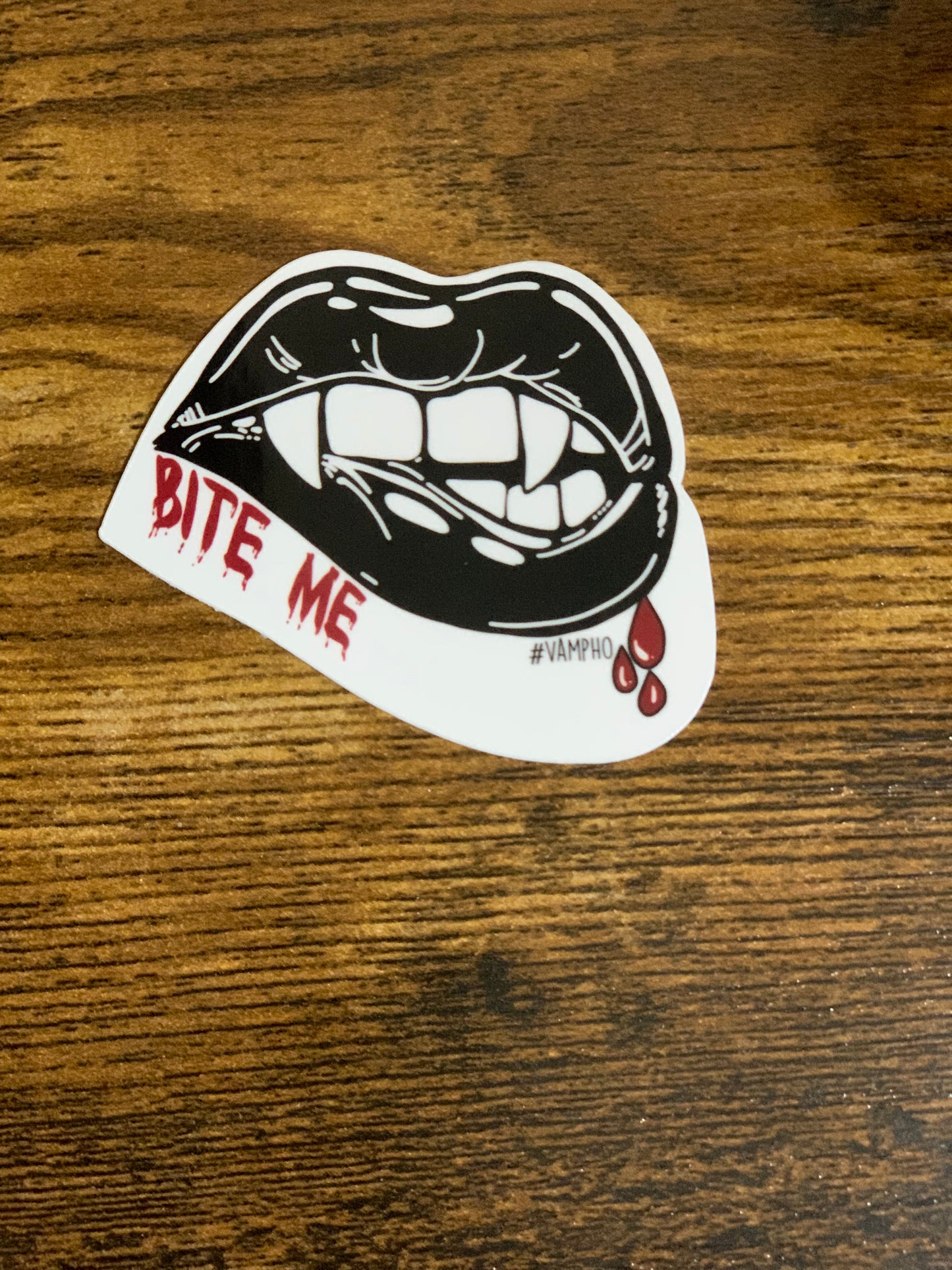 Dark Bite Me Sticker