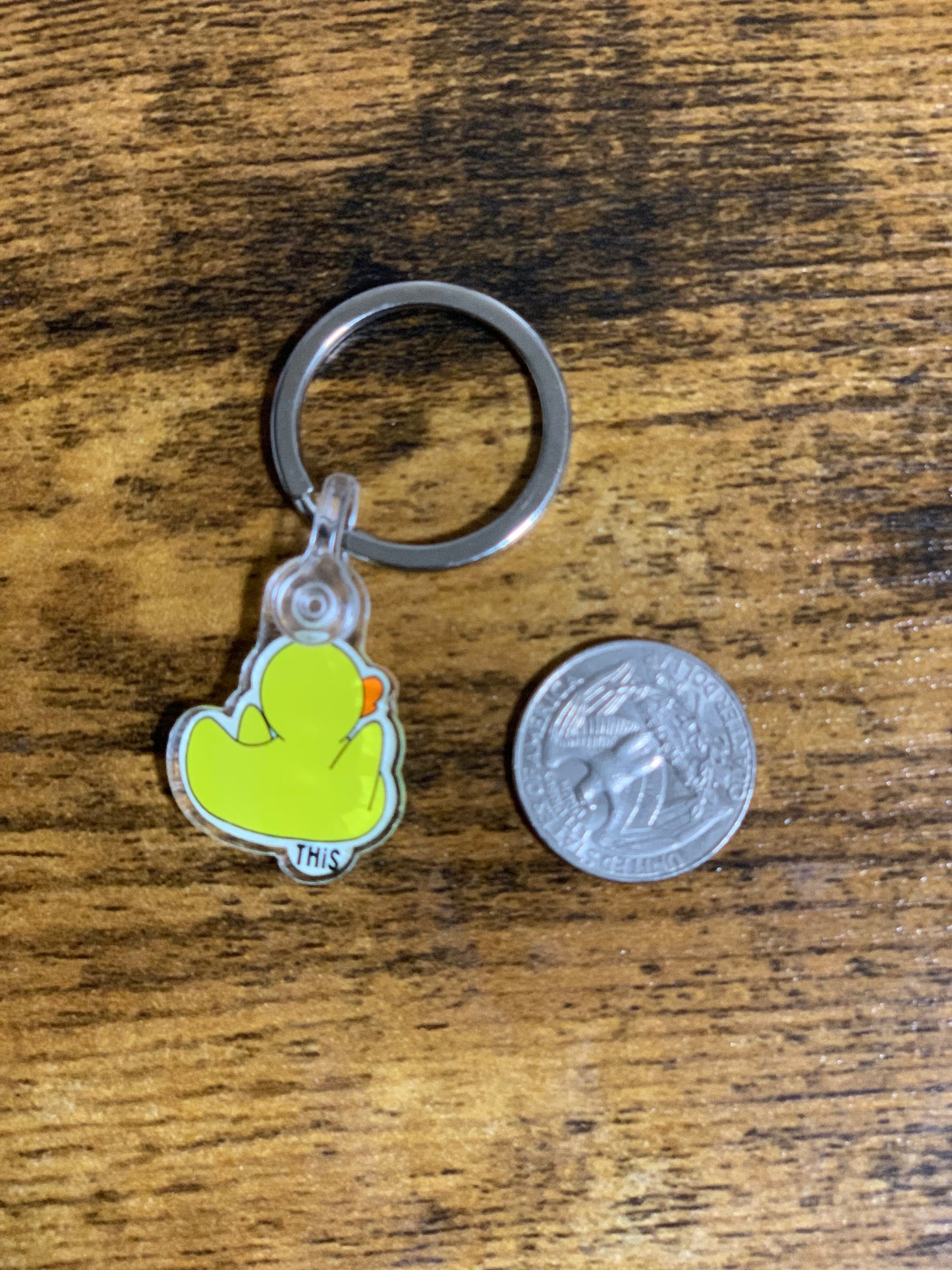 DUCK This! 1" Acrylic Keychain