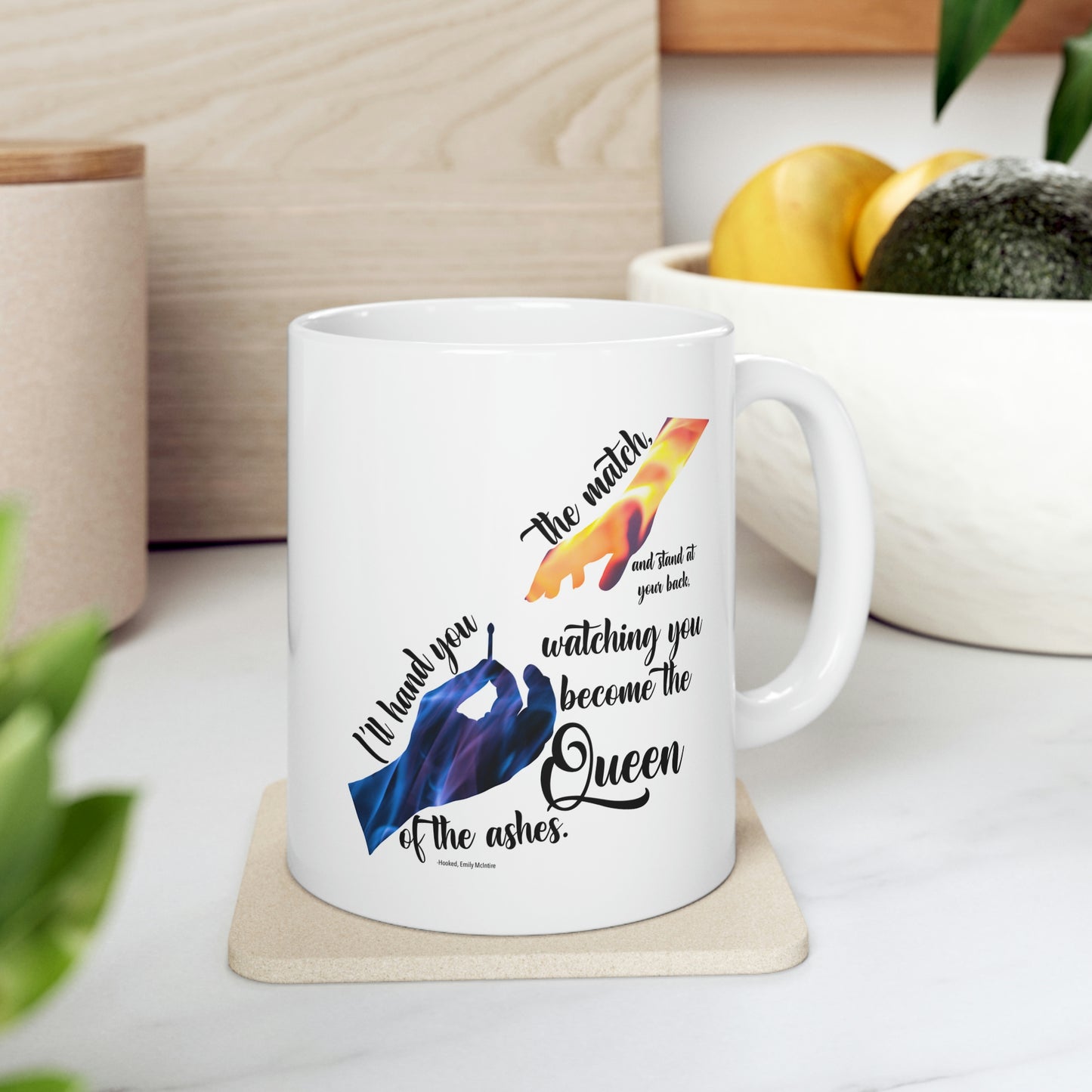 Hooked Quote Ceramic Mug 11oz