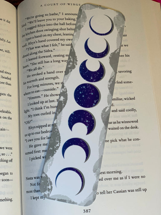 8x2 in Moon Phase Bookmark