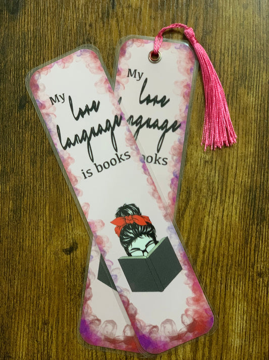 8x2 in Book Love Bookmark