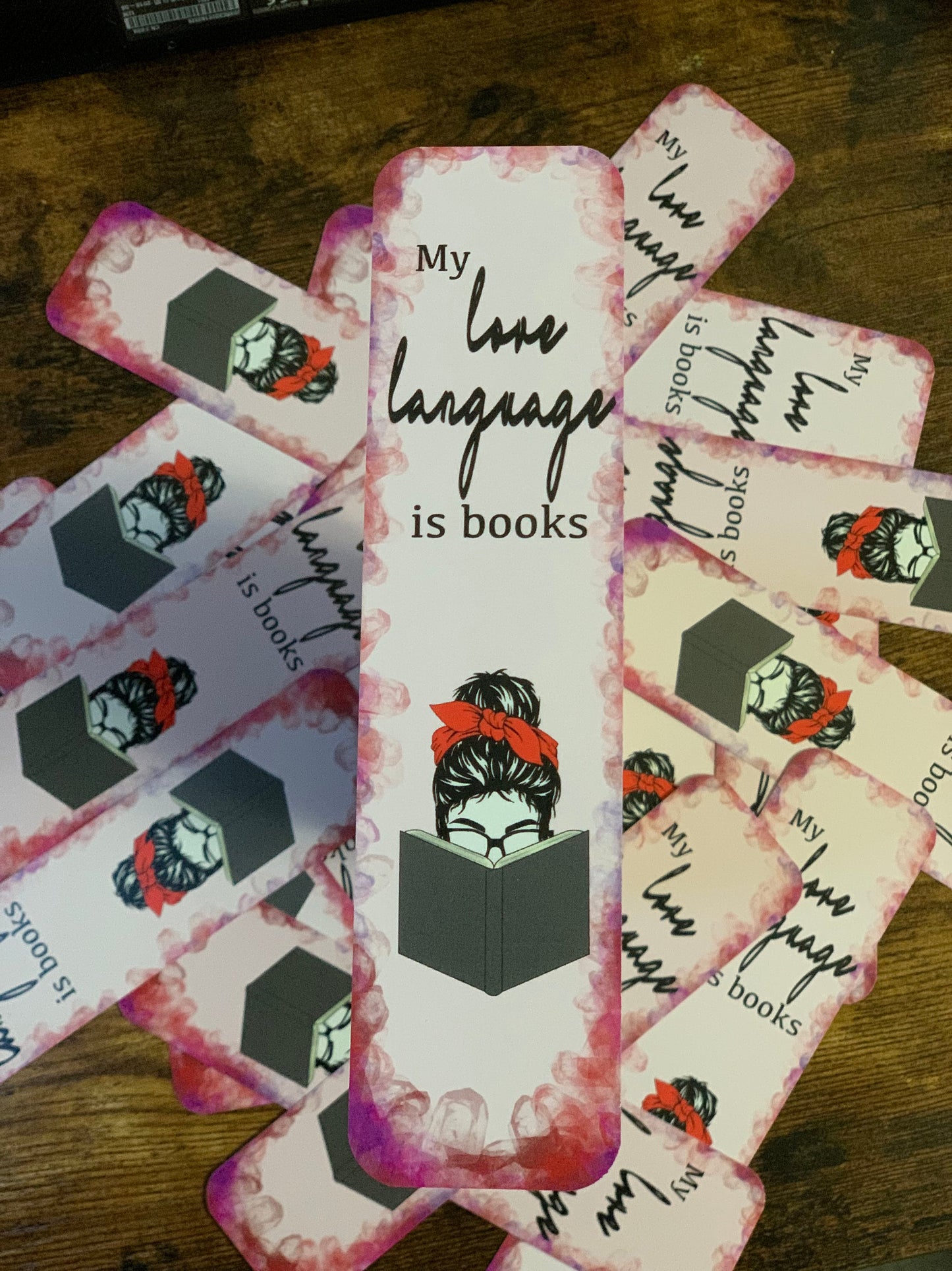 8x2 in Book Love Bookmark