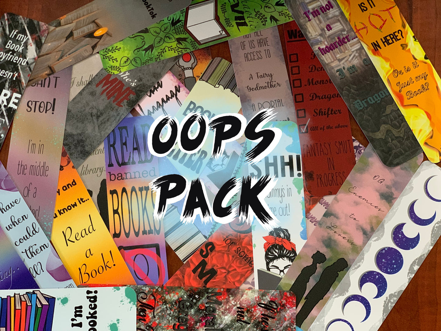 Oops Mystery Pack of Bookmarks