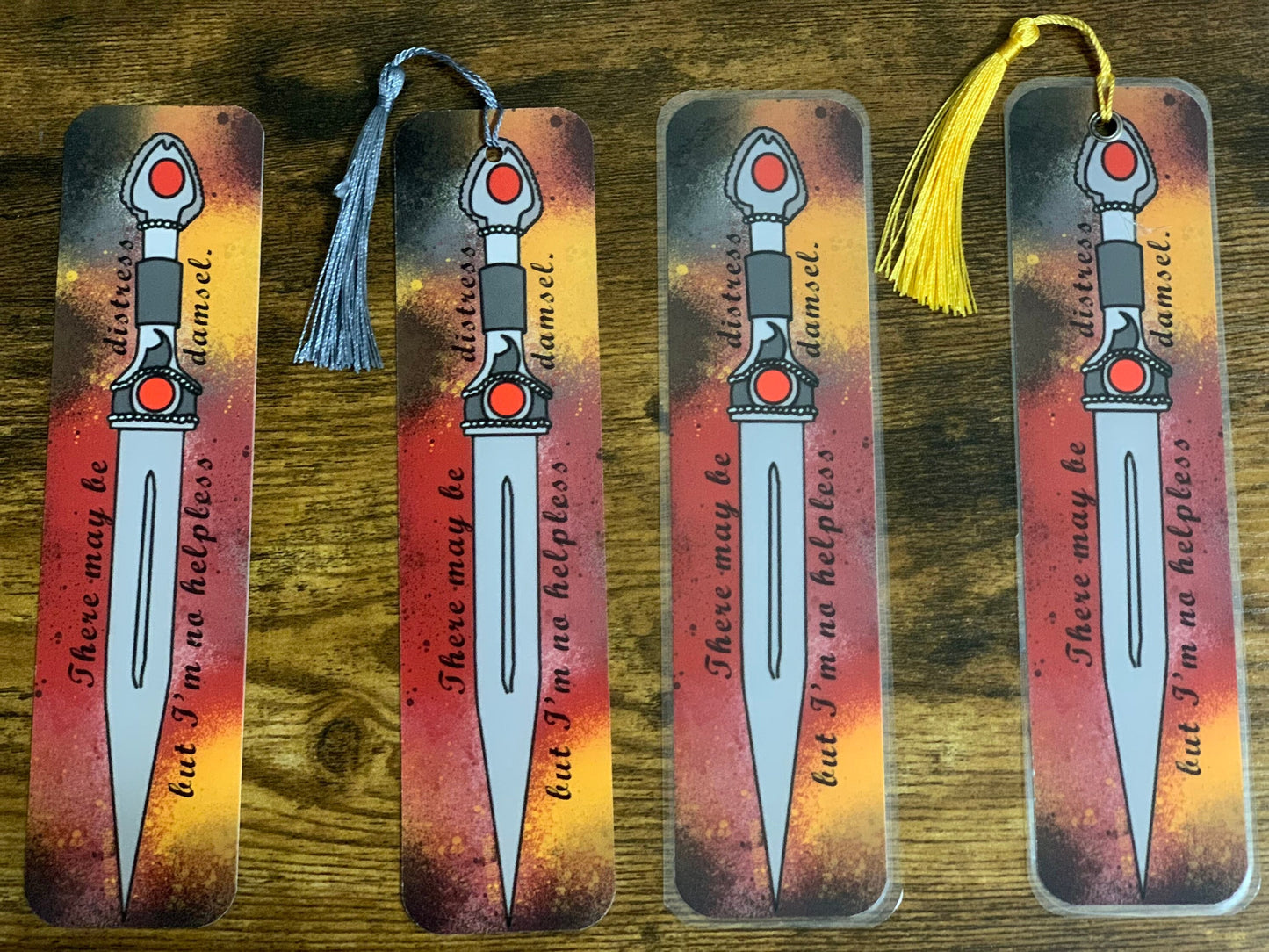 Scarred 8x2" Bookmarks