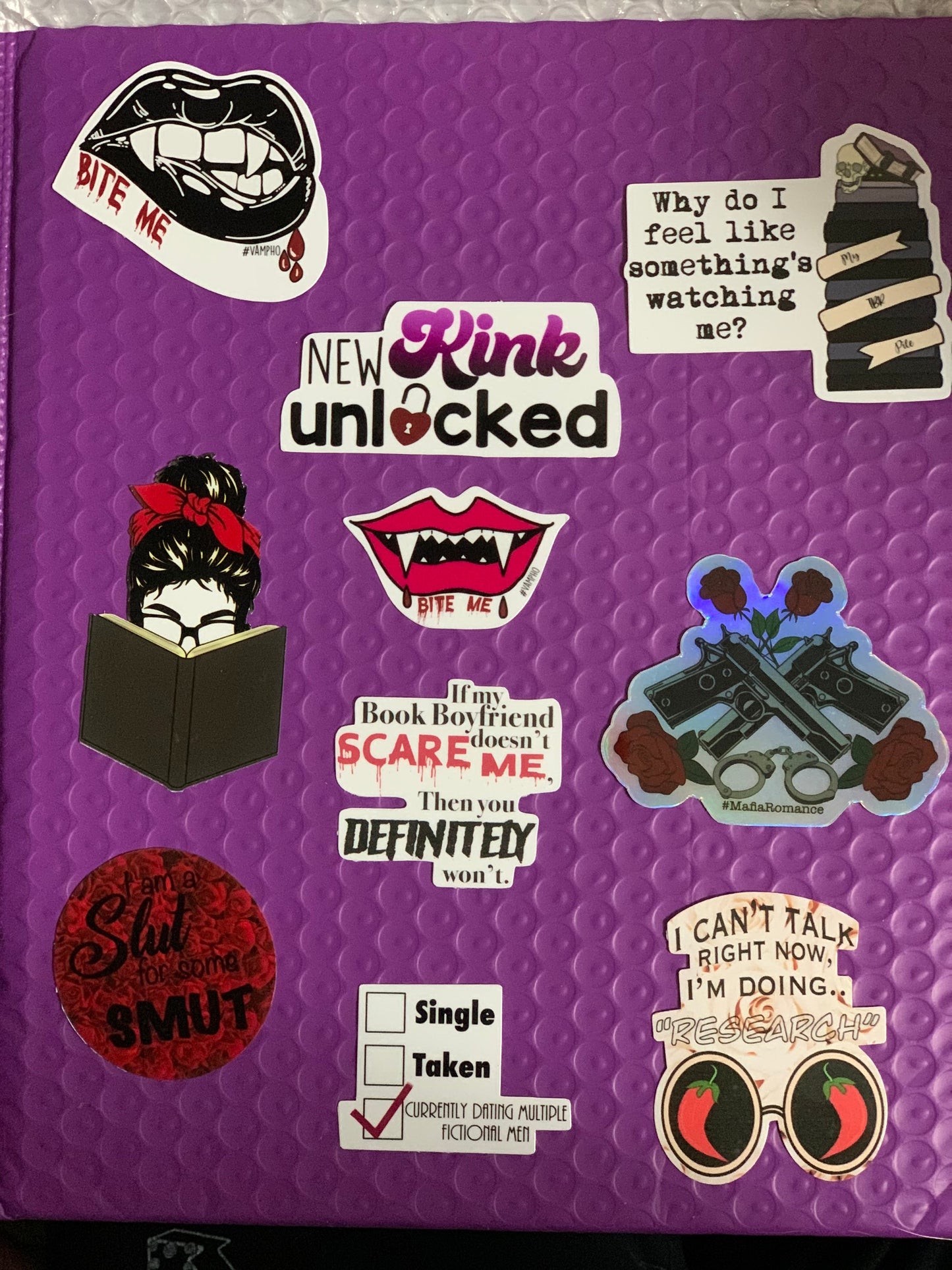 Romance Reader Sticker Pack